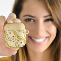 Melemele Ahiahia Hawai'i Palaka Plumeria AirPods Case Puakenikeni and Maile Lei LT9 - Polynesian Pride