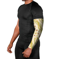 Melemele Ahiahia Hawai'i Palaka Plumeria Arm Sleeves Puakenikeni and Maile Lei LT9 - Polynesian Pride