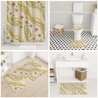 Melemele Ahiahia Hawai'i Palaka Plumeria Bathroom Set Puakenikeni and Maile Lei LT9 - Polynesian Pride