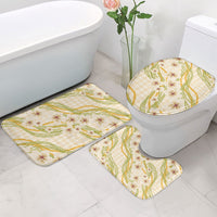Melemele Ahiahia Hawai'i Palaka Plumeria Bathroom Set Puakenikeni and Maile Lei LT9 - Polynesian Pride