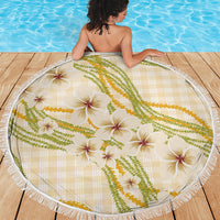 Melemele Ahiahia Hawai'i Palaka Plumeria Beach Blanket Puakenikeni and Maile Lei LT9 - Polynesian Pride