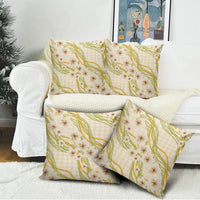 Melemele Ahiahia Hawai'i Palaka Plumeria Pillow Cover Puakenikeni and Maile Lei LT9 - Polynesian Pride
