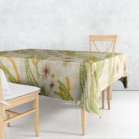 Melemele Ahiahia Hawai'i Palaka Plumeria Tablecloth Puakenikeni and Maile Lei LT9 - Polynesian Pride