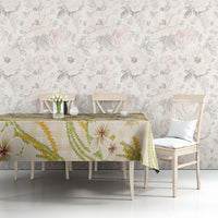 Melemele Ahiahia Hawai'i Palaka Plumeria Tablecloth Puakenikeni and Maile Lei LT9 - Polynesian Pride