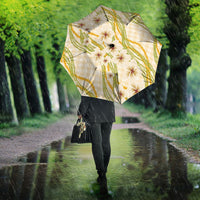 Melemele Ahiahia Hawai'i Palaka Plumeria Umbrella Puakenikeni and Maile Lei LT9 - Polynesian Pride