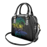 Floral Polynesian Hibiscus Tattoo Shoulder Handbag Green Gradient Style LT9 - Polynesian Pride