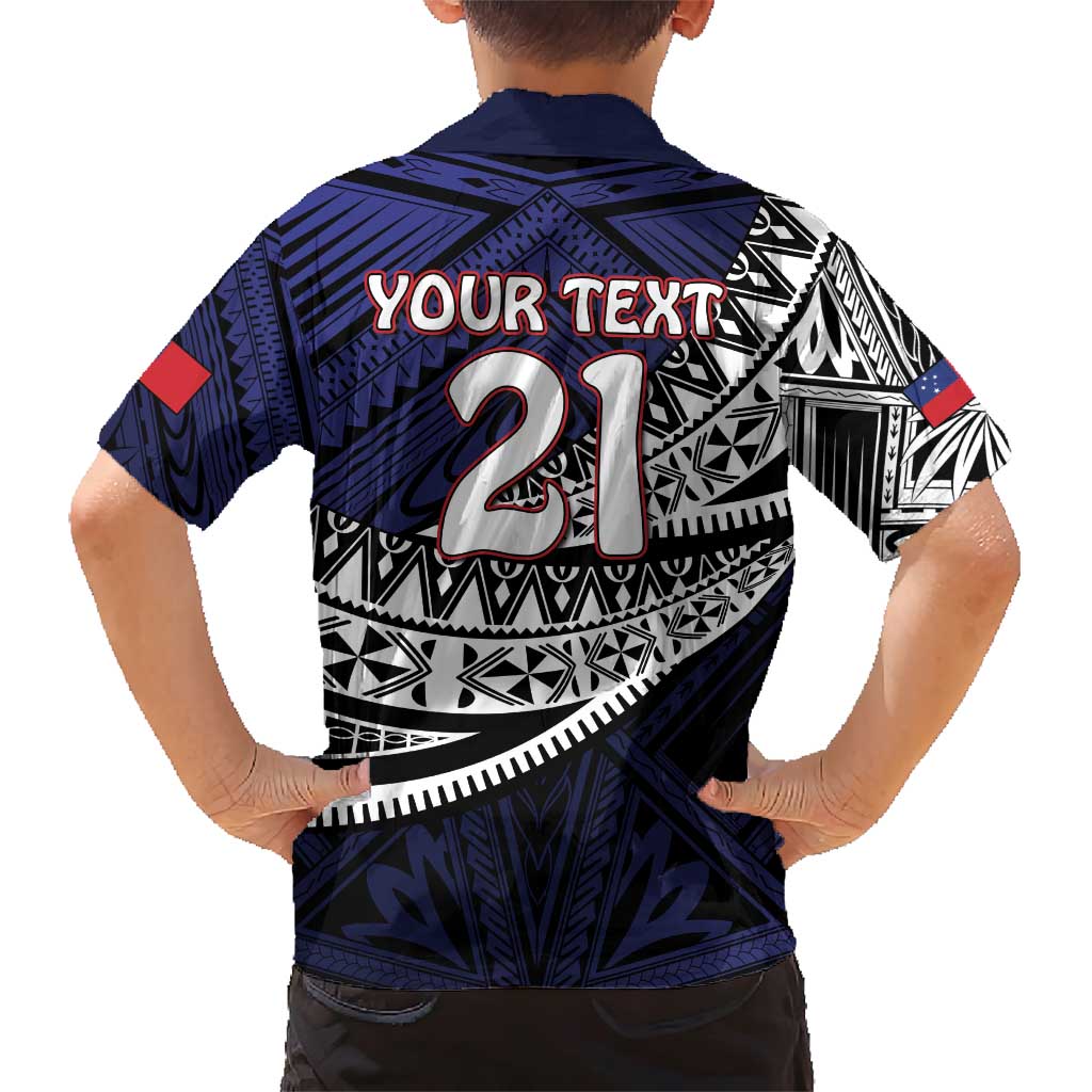 Custom Samoa Rugby Pacific Family Matching Short Sleeve Bodycon Dress and Hawaiian Shirt Samoan Warrior Tribal Pattern LT9 - Polynesian Pride