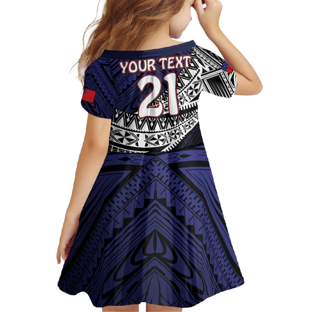 Custom Samoa Rugby Pacific Family Matching Short Sleeve Bodycon Dress and Hawaiian Shirt Samoan Warrior Tribal Pattern LT9 - Polynesian Pride