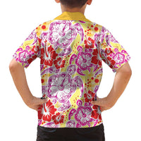 Palaka with Honu and Hibiscus Family Matching Off Shoulder Maxi Dress and Hawaiian Shirt Hawaiian Heritage Spirit LT9 - Polynesian Pride