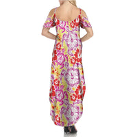 Palaka with Honu and Hibiscus Family Matching Summer Maxi Dress and Hawaiian Shirt Hawaiian Heritage Spirit LT9 - Polynesian Pride