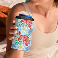 Palaka with Honu and Plumeria 4 in 1 Can Cooler Tumbler Hawaiian Heritage Spirit LT9 - Polynesian Pride