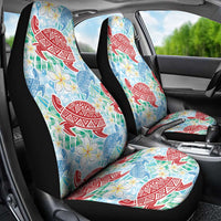Palaka with Honu and Plumeria Car Seat Cover Hawaiian Heritage Spirit LT9 - Polynesian Pride