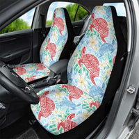 Palaka with Honu and Plumeria Car Seat Cover Hawaiian Heritage Spirit LT9 - Polynesian Pride