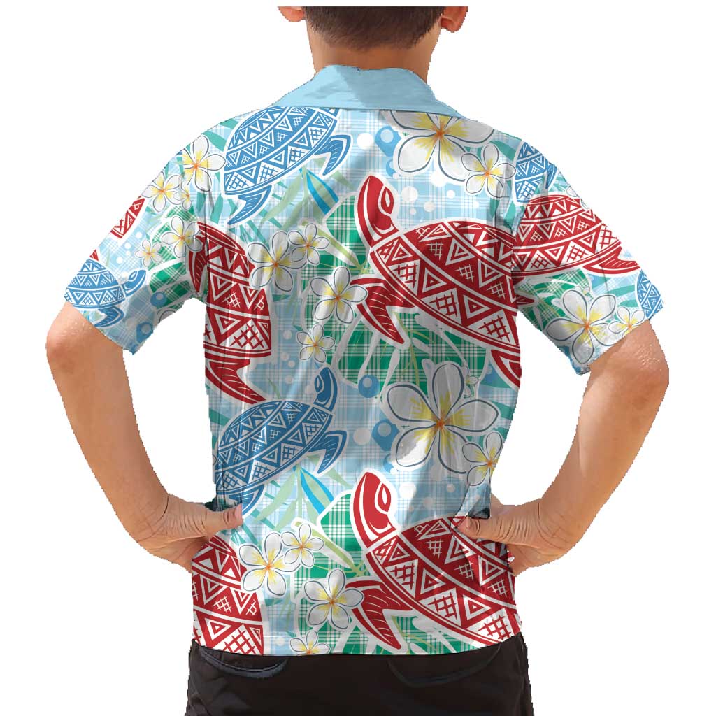 Palaka with Honu and Plumeria Family Matching Mermaid Dress and Hawaiian Shirt Hawaiian Heritage Spirit LT9 - Polynesian Pride