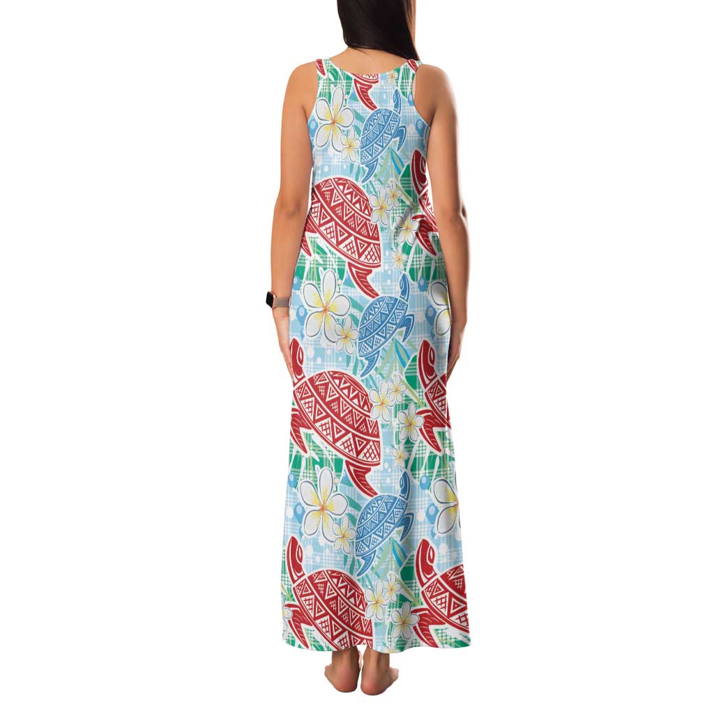 Palaka with Honu and Plumeria Family Matching Tank Maxi Dress and Hawaiian Shirt Hawaiian Heritage Spirit LT9 - Polynesian Pride