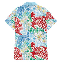 Palaka with Honu and Plumeria Hawaiian Shirt Hawaiian Heritage Spirit - Polynesian Pride