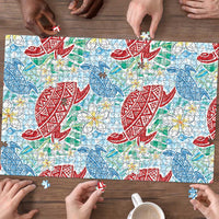 Palaka with Honu and Plumeria Puzzle Hawaiian Heritage Spirit LT9 - Polynesian Pride