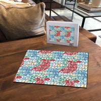 Palaka with Honu and Plumeria Puzzle Hawaiian Heritage Spirit LT9 - Polynesian Pride