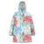 Palaka with Honu and Plumeria Wearable Blanket Hoodie Hawaiian Heritage Spirit - Polynesian Pride