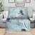 Blue Palaka Crane and Flowers Blanket Japan Heritage Spirit - Polynesian Pride