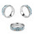 Blue Palaka Crane and Flowers Classic Ring Japan Heritage Spirit - Polynesian Pride