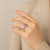 Pink Palaka Crane and Flowers Classic Ring Japan Heritage Spirit - Polynesian Pride