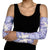 Purple Palaka Crane and Flowers Arm Sleeves Japan Heritage Spirit - Polynesian Pride