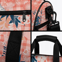 Red Palaka Crane and Flowers Duffle Bag Japan Heritage Spirit LT9 - Polynesian Pride
