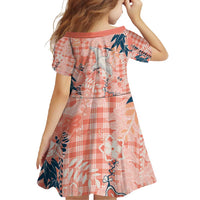 Red Palaka Crane and Flowers Family Matching Short Sleeve Bodycon Dress and Hawaiian Shirt Japan Heritage Spirit LT9 - Polynesian Pride