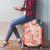Red Palaka Crane and Flowers Luggage Cover Japan Heritage Spirit - Polynesian Pride