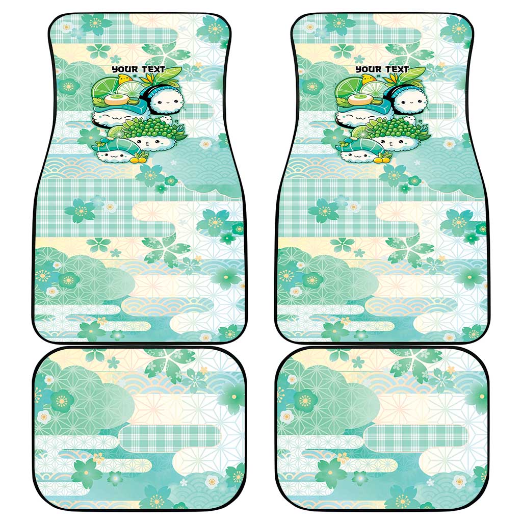 Personalized Japanese Kawaii Sushi Car Mats Green Wagara Palaka This Is How I Roll
