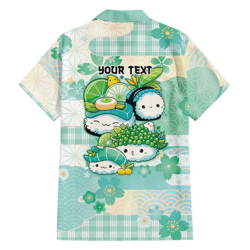 Personalized Japanese Kawaii Sushi Family Matching Tank Maxi Dress and Hawaiian Shirt Green Wagara Palaka This Is How I Roll LT9 - Polynesian Pride