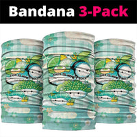 Japanese Kawaii Sushi Neck Gaiter Green Wagara Palaka This Is How I Roll