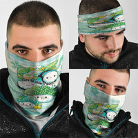 Japanese Kawaii Sushi Neck Gaiter Green Wagara Palaka This Is How I Roll