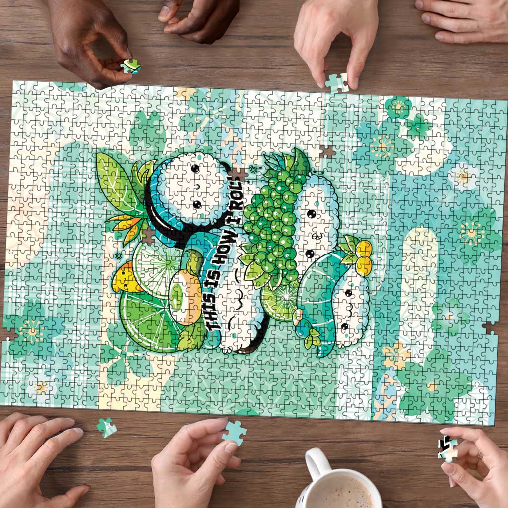 Japanese Kawaii Sushi Puzzle Green Wagara Palaka This Is How I Roll