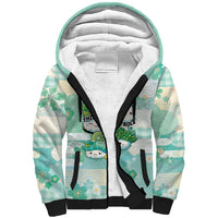 Personalized Japanese Kawaii Sushi Sherpa Hoodie Green Wagara Palaka This Is How I Roll LT9 Unisex Green - Polynesian Pride