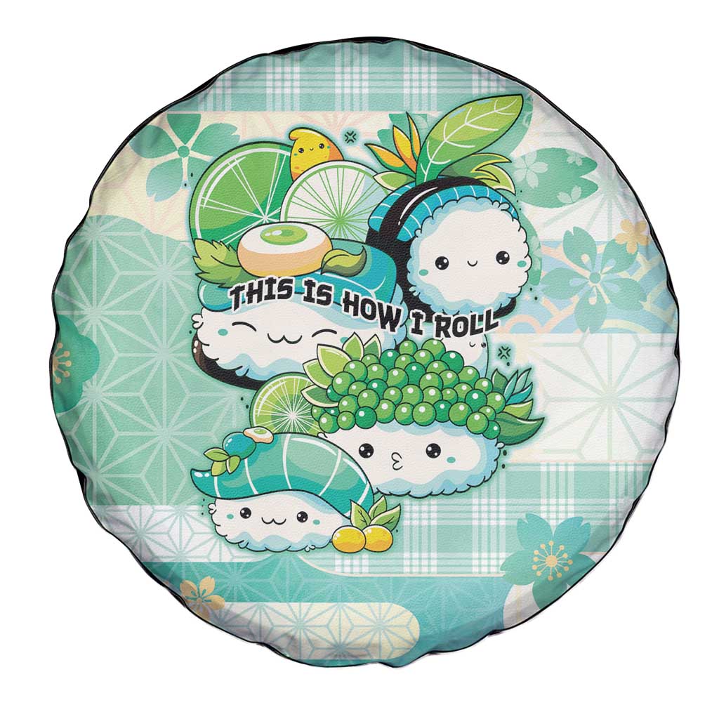 Japanese Kawaii Sushi Spare Tire Cover Green Wagara Palaka This Is How I Roll
