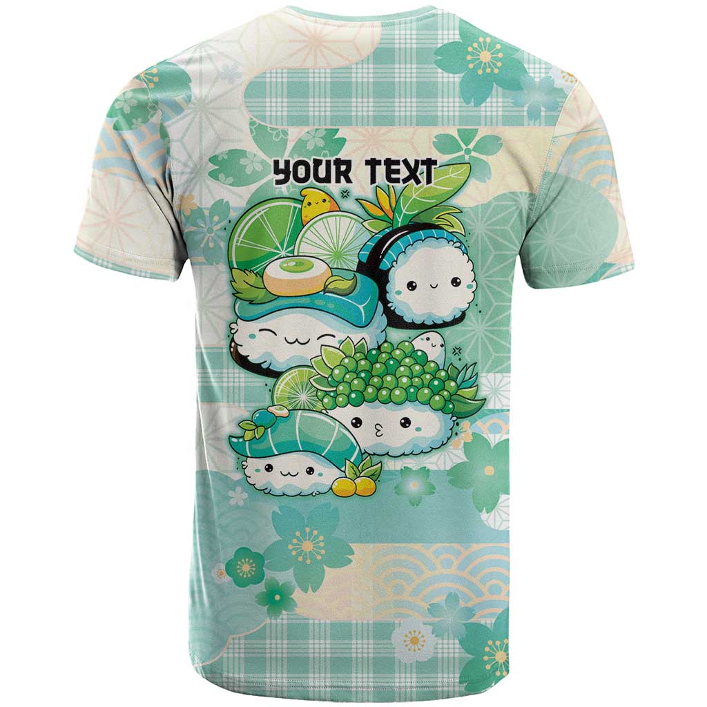 Personalized Japanese Kawaii Sushi T Shirt Green Wagara Palaka This Is How I Roll LT9 - Polynesian Pride