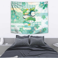 Japanese Kawaii Sushi Tapestry Green Wagara Palaka This Is How I Roll