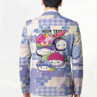 Personalized Japanese Kawaii Sushi Blazer Blue Wagara Palaka This Is How I Roll