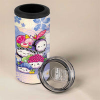 Personalized Japanese Kawaii Sushi 4 in 1 Can Cooler Tumbler Blue Wagara Palaka This Is How I Roll