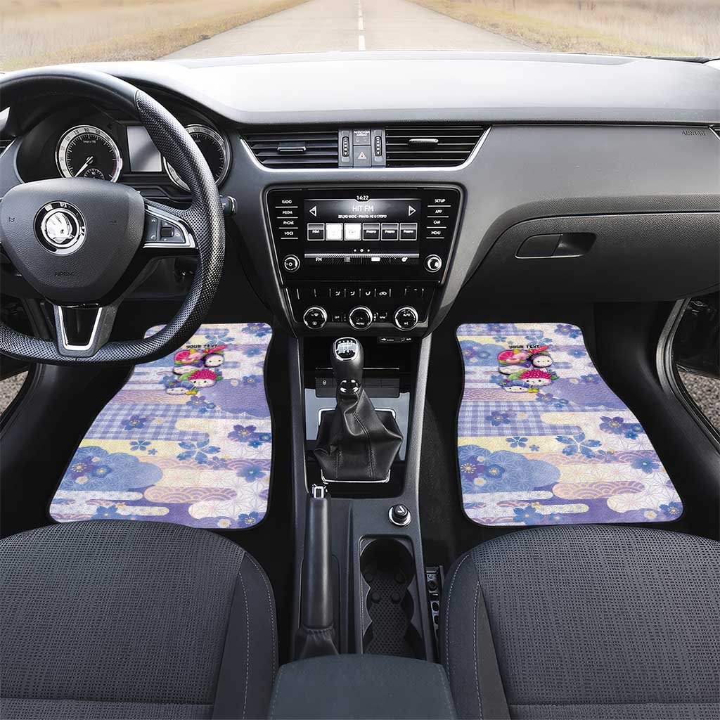 Personalized Japanese Kawaii Sushi Car Mats Blue Wagara Palaka This Is How I Roll