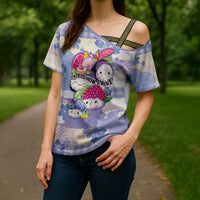 Personalized Japanese Kawaii Sushi Cross Shoulder Shirt Blue Wagara Palaka This Is How I Roll LT9 - Polynesian Pride