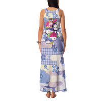 Personalized Japanese Kawaii Sushi Family Matching Tank Maxi Dress and Hawaiian Shirt Blue Wagara Palaka This Is How I Roll LT9 - Polynesian Pride