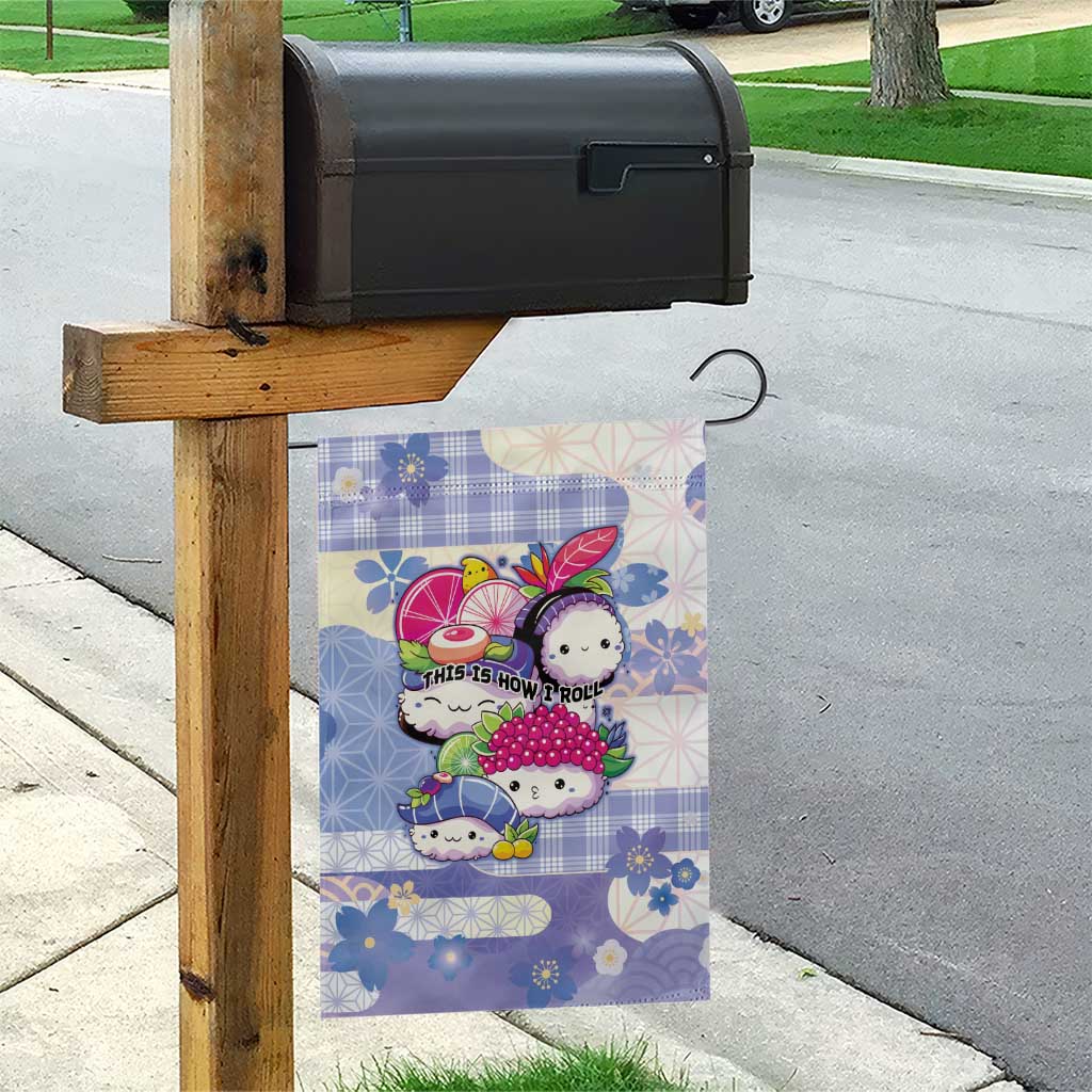 Japanese Kawaii Sushi Garden Flag Blue Wagara Palaka This Is How I Roll
