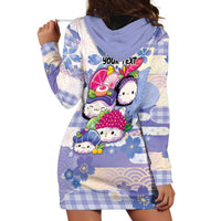 Personalized Japanese Kawaii Sushi Hoodie Dress Blue Wagara Palaka This Is How I Roll