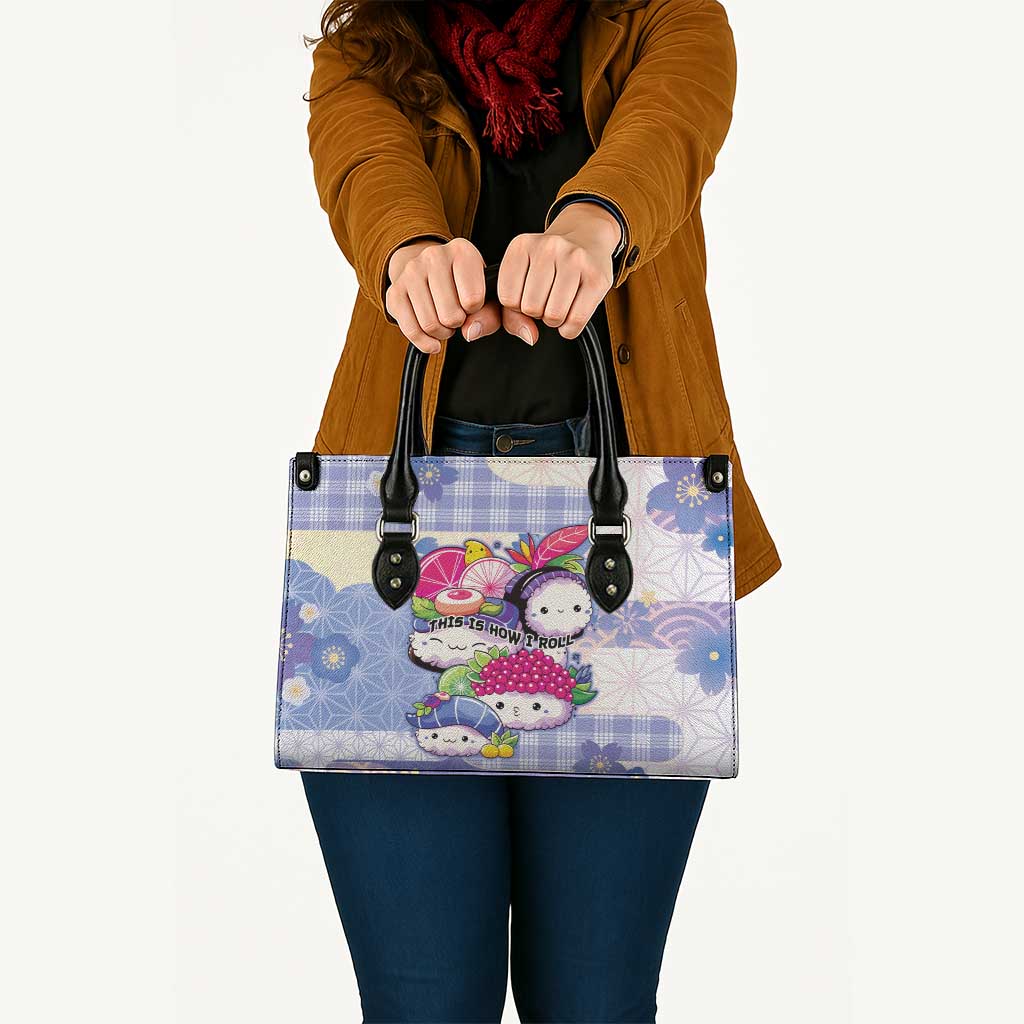 Japanese Kawaii Sushi Leather Bag Blue Wagara Palaka This Is How I Roll