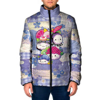 Personalized Japanese Kawaii Sushi Padded Jacket Blue Wagara Palaka This Is How I Roll