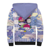 Personalized Japanese Kawaii Sushi Sherpa Hoodie Blue Wagara Palaka This Is How I Roll