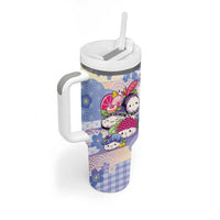 Personalized Japanese Kawaii Sushi Tumbler With Handle Blue Wagara Palaka This Is How I Roll